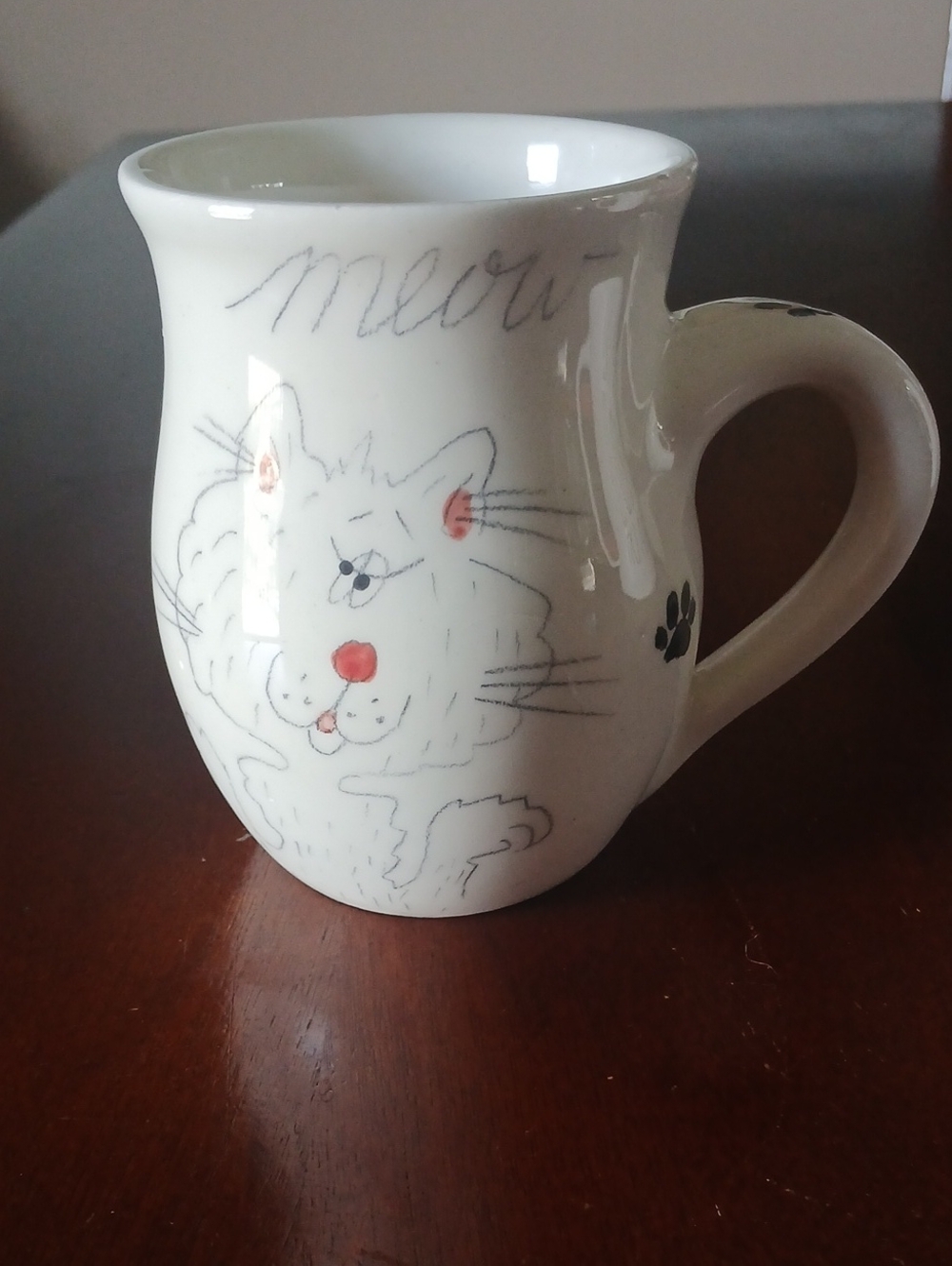 Vintage Whiskerkins Cat Mug